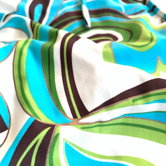 Target Swim Suit Blue Green White Size S - Picture 3 of 4